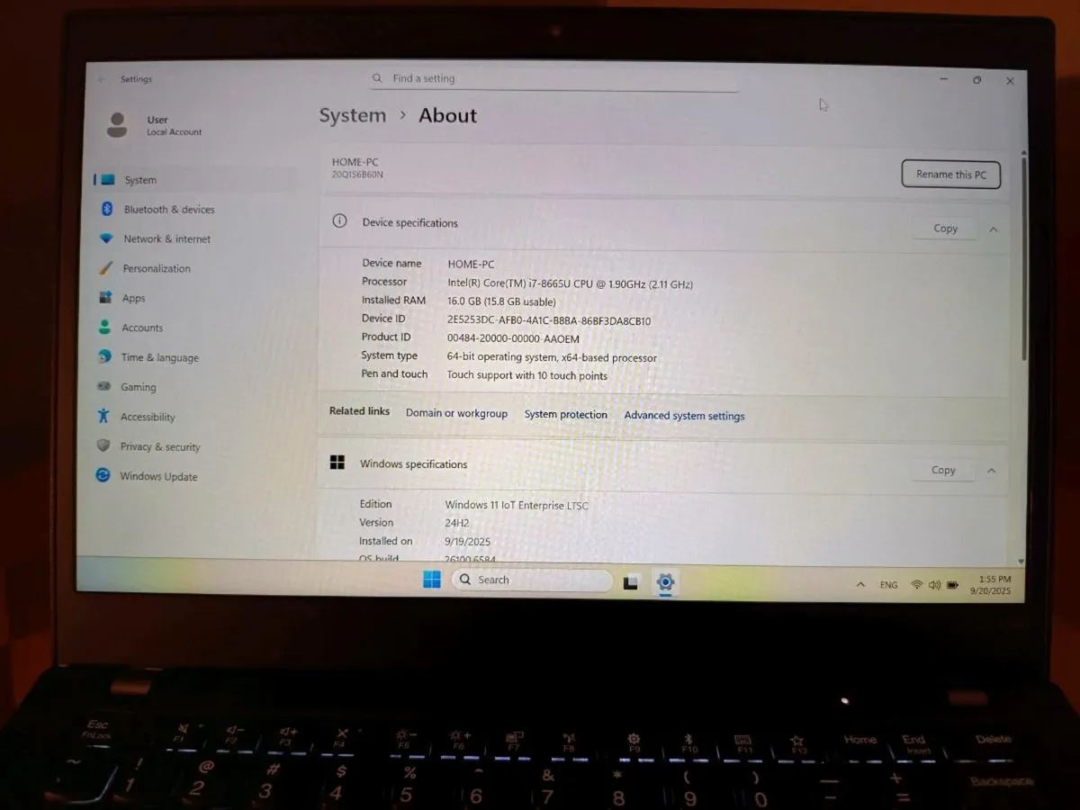Lenovo ThinkPad – i7/16/256/fullHD Touchscreen - Image 2