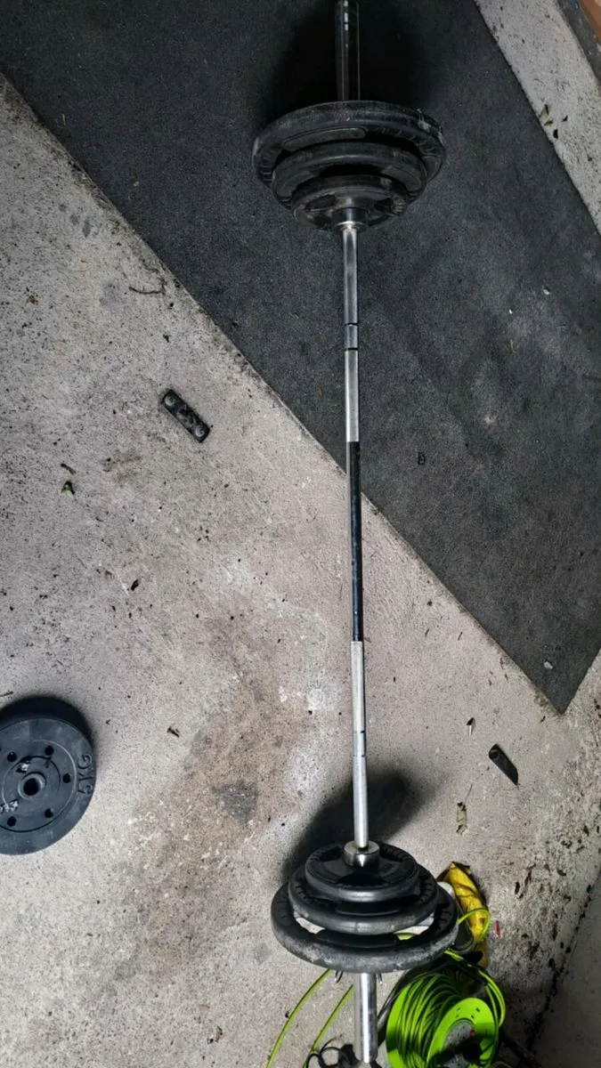 Olympic barbell and plates