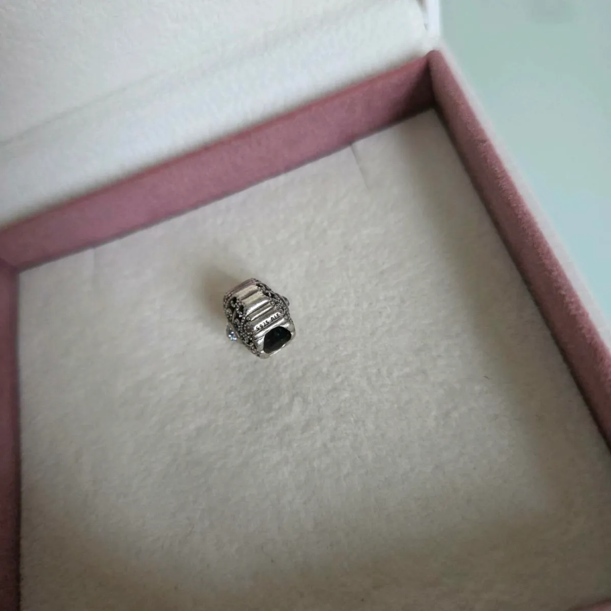 Pandora charm sparkly clear - Image 2