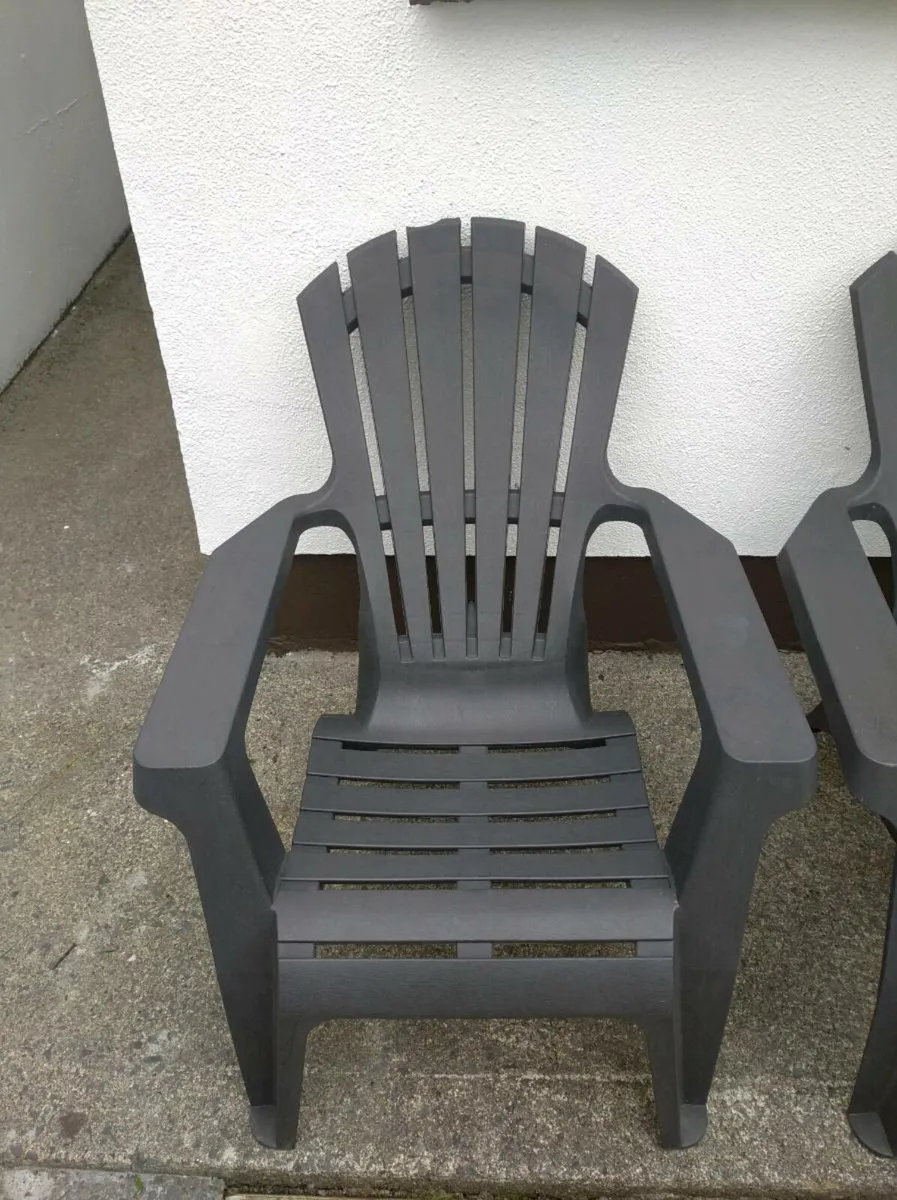 Anthracite garden chairs - Image 2
