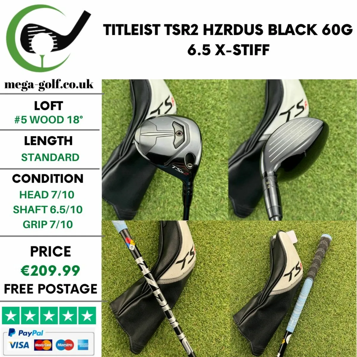 Titleist Tsr2 #5 Wood 18° /  X-Stiff - Image 1
