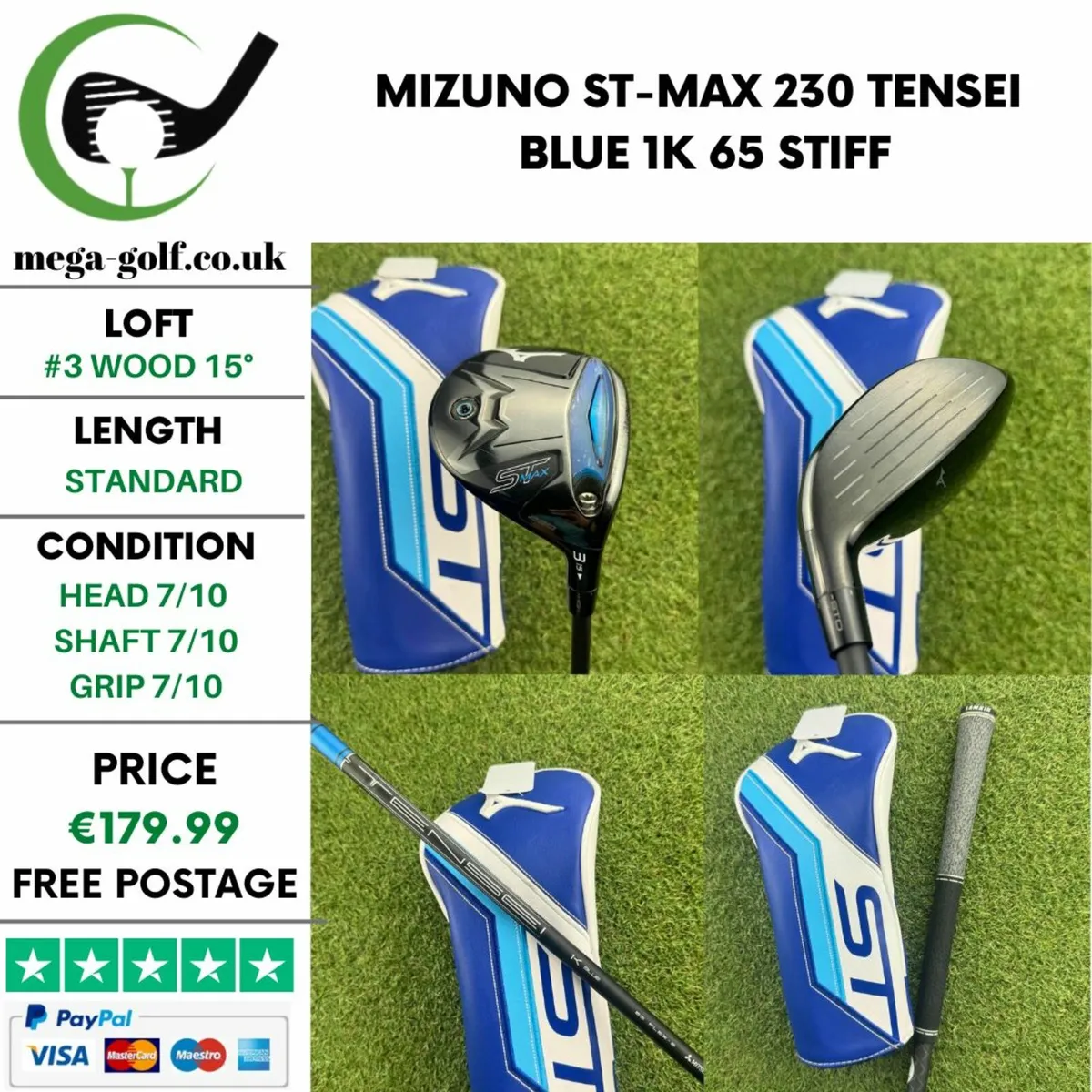 Mizuno St-Max 230 #3 Wood 15° / Stiff - Image 1