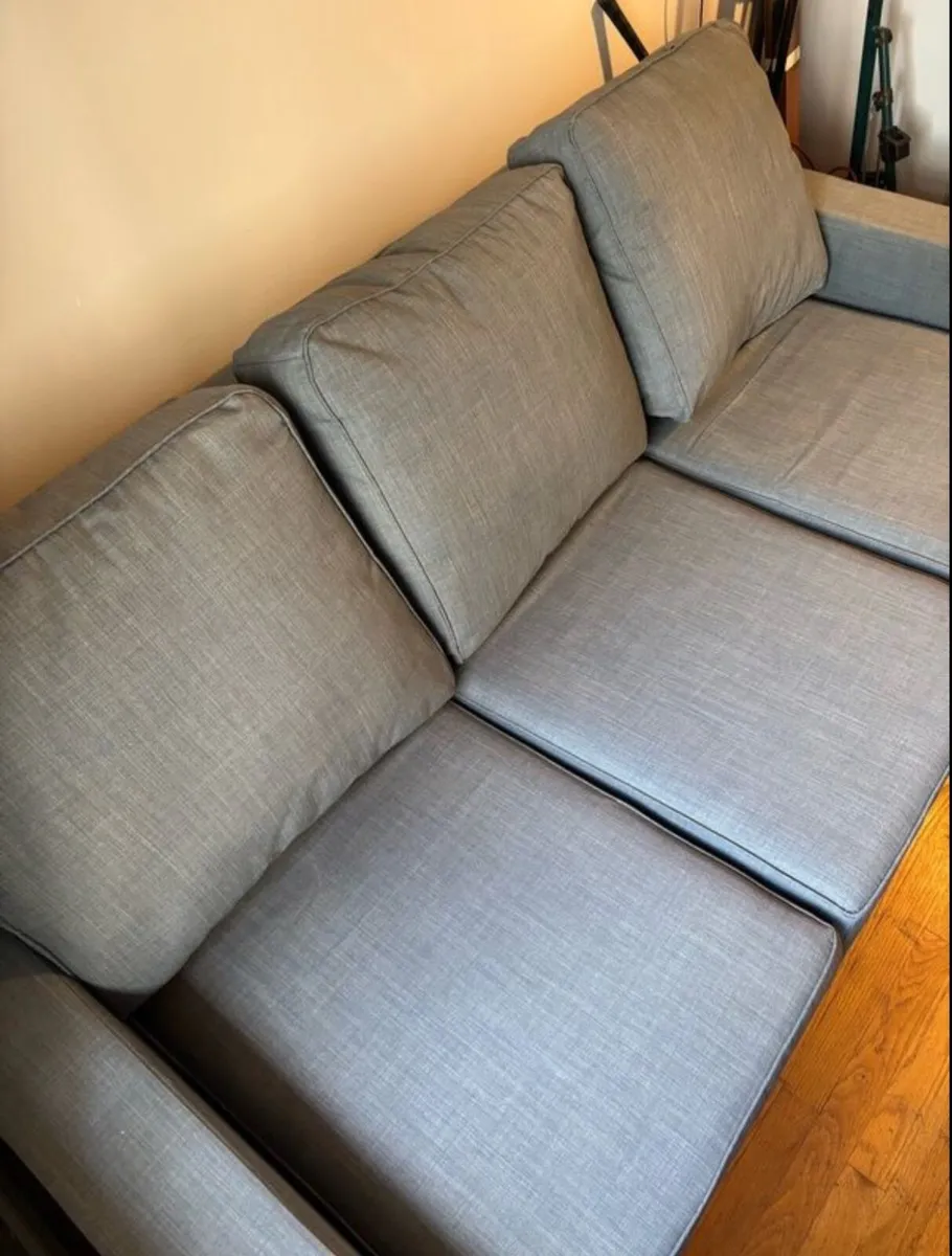 3 Seater Sofa / Modular Couch - Grey Fabric - Image 3