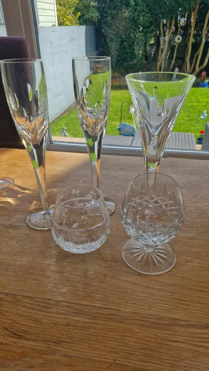 Waterford Crystal Glasses including John Rocha Flu - Image 2
