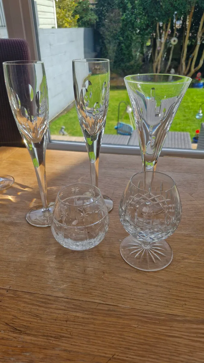 Waterford Crystal Glasses including John Rocha Flu - Image 3