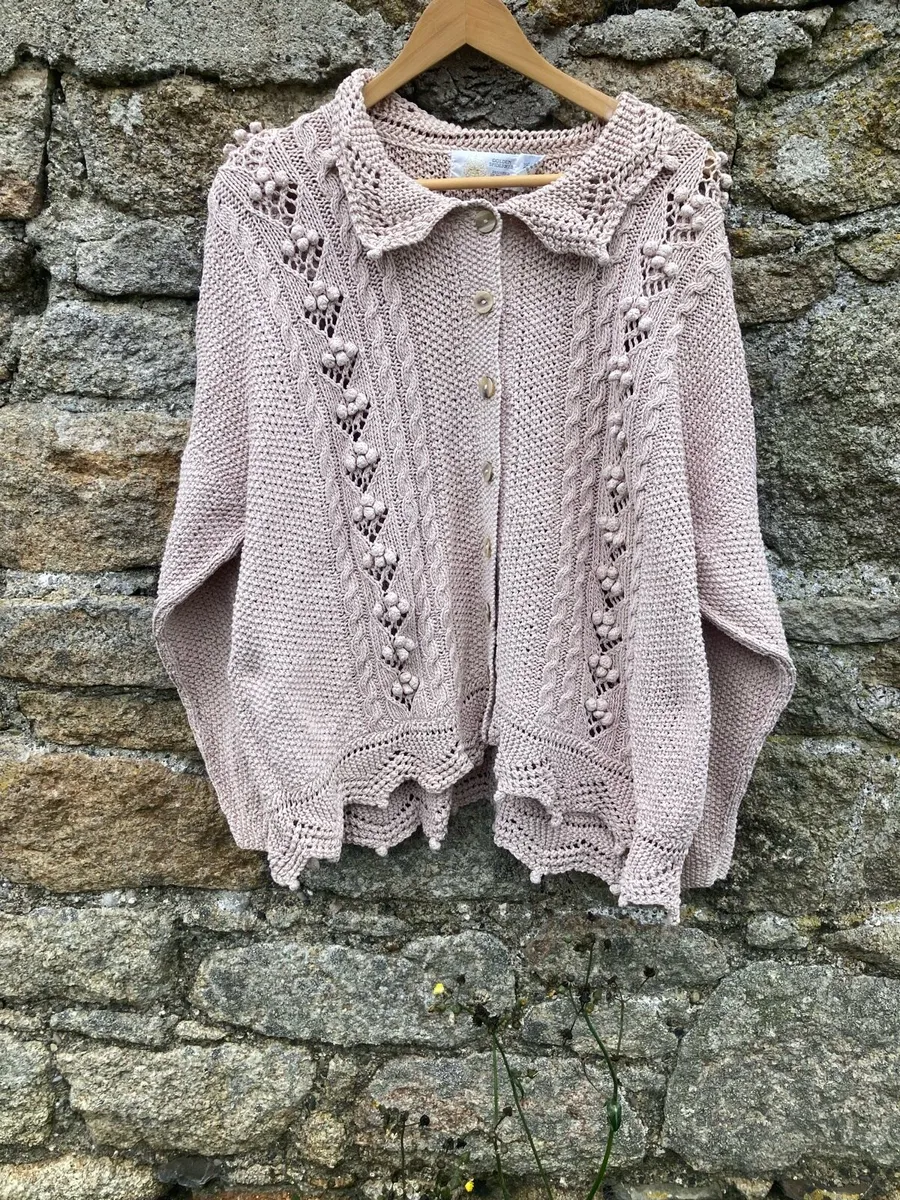 Hand knit cardigan Spiderweb - Image 1