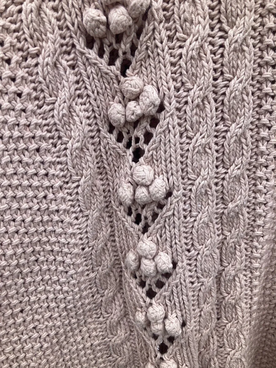 Hand knit cardigan Spiderweb - Image 3