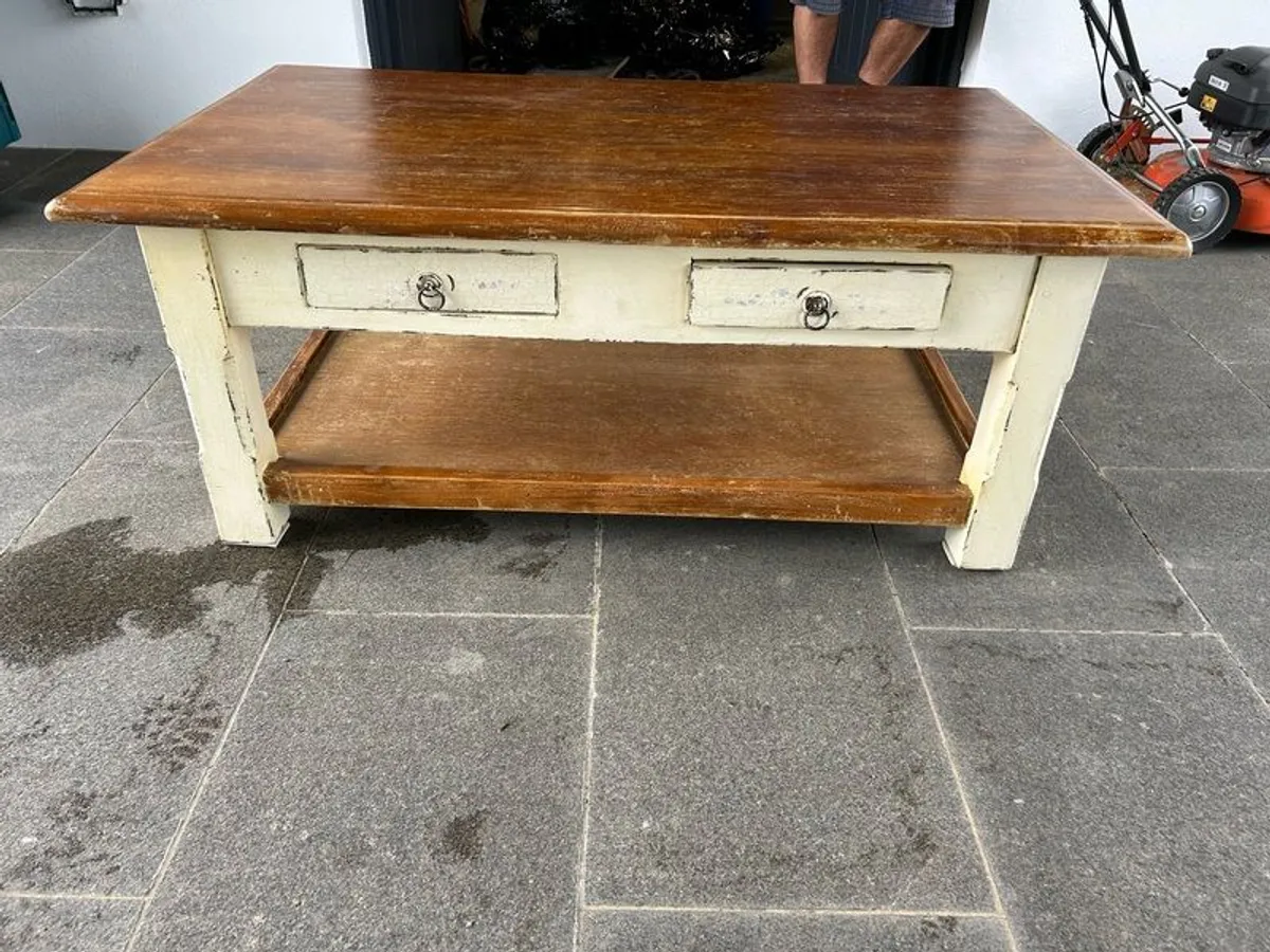 Laura Ashley Distressed Coffee Table - Image 1