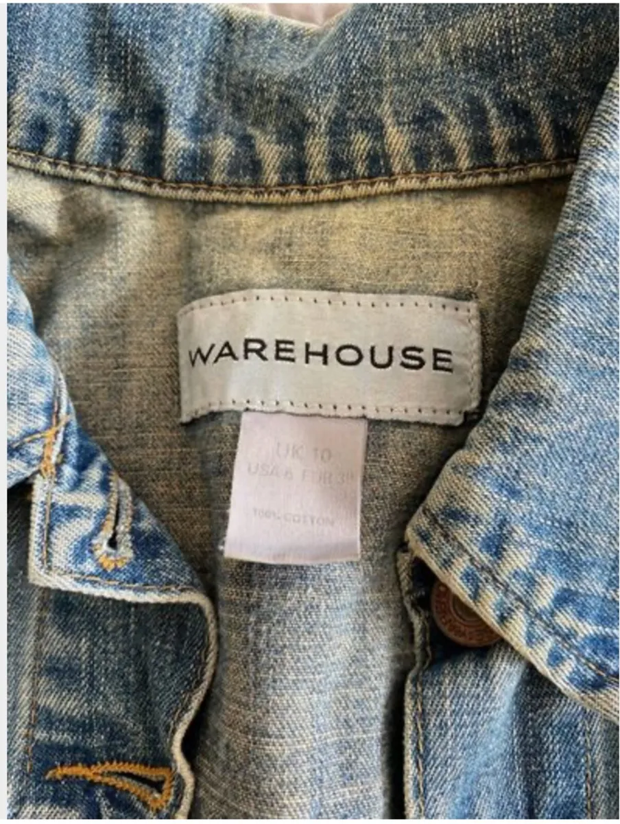 Warehouse - Denim Jacket - Size UK 10 - Image 3