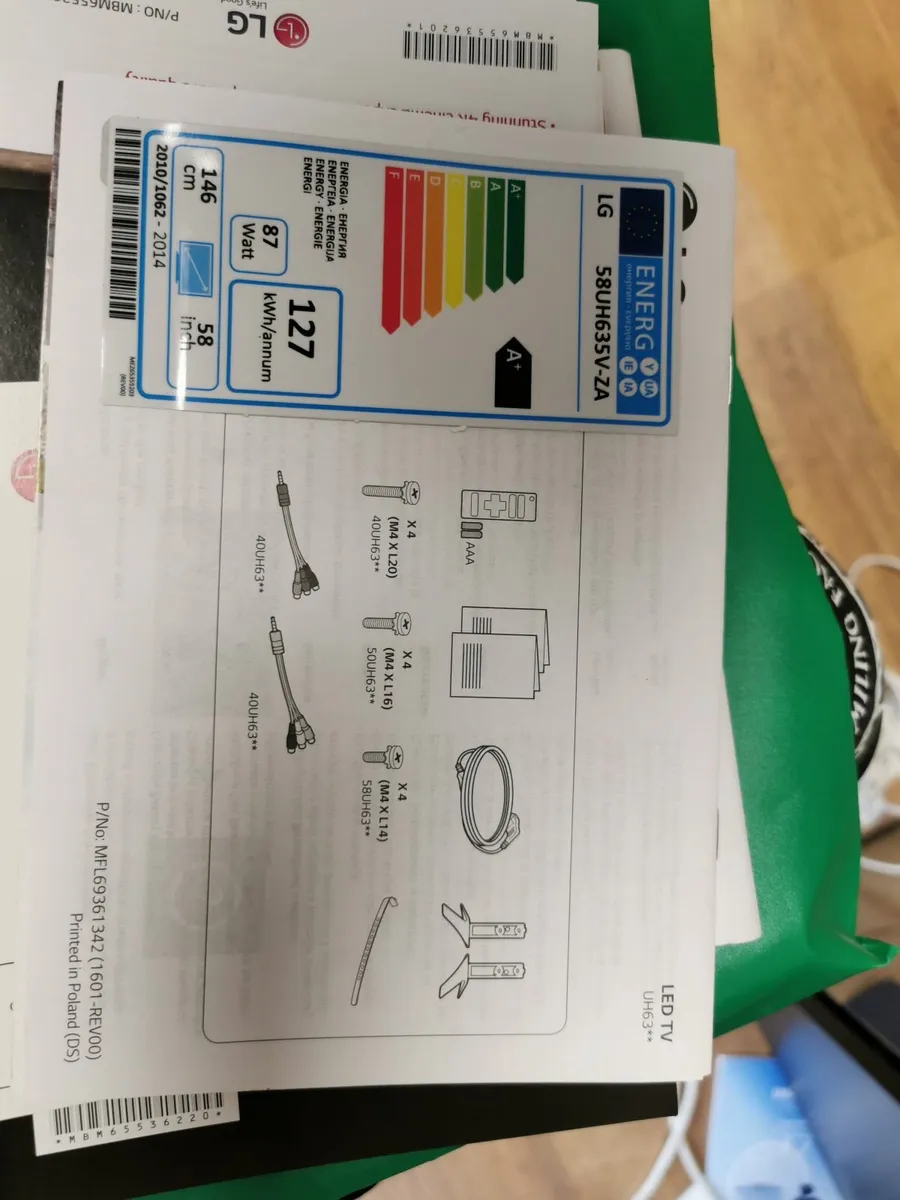 58in Smart LG TV - Image 1