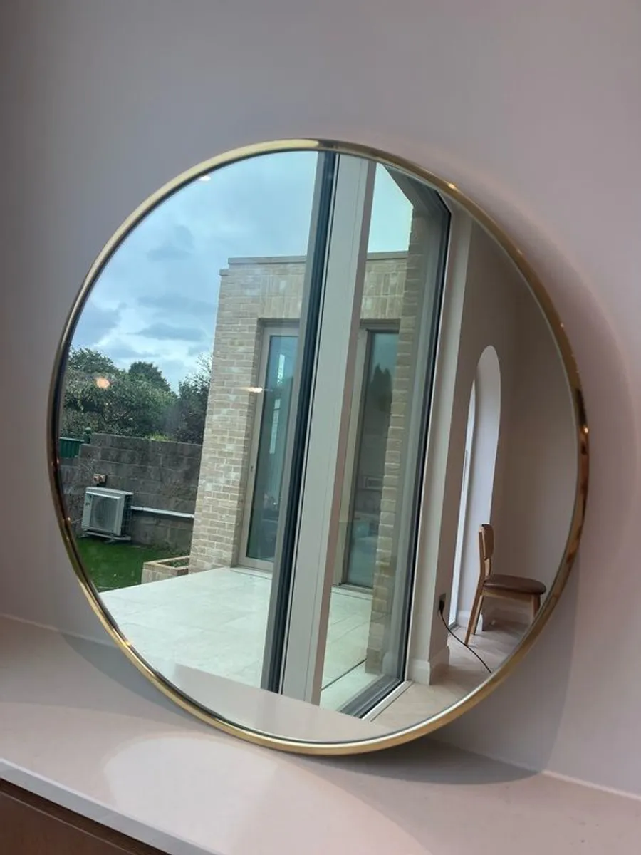 70cm gold rim mirror - Image 2