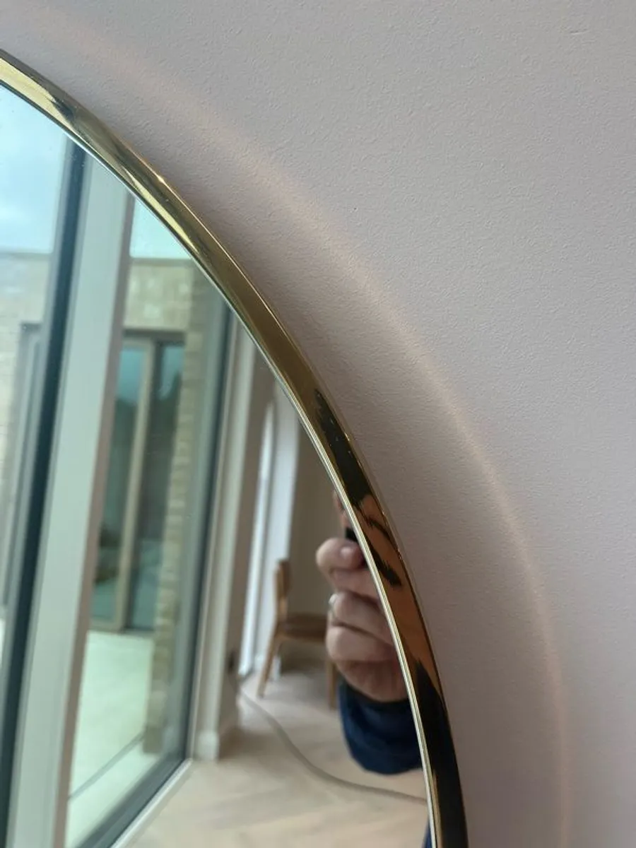 70cm gold rim mirror - Image 3