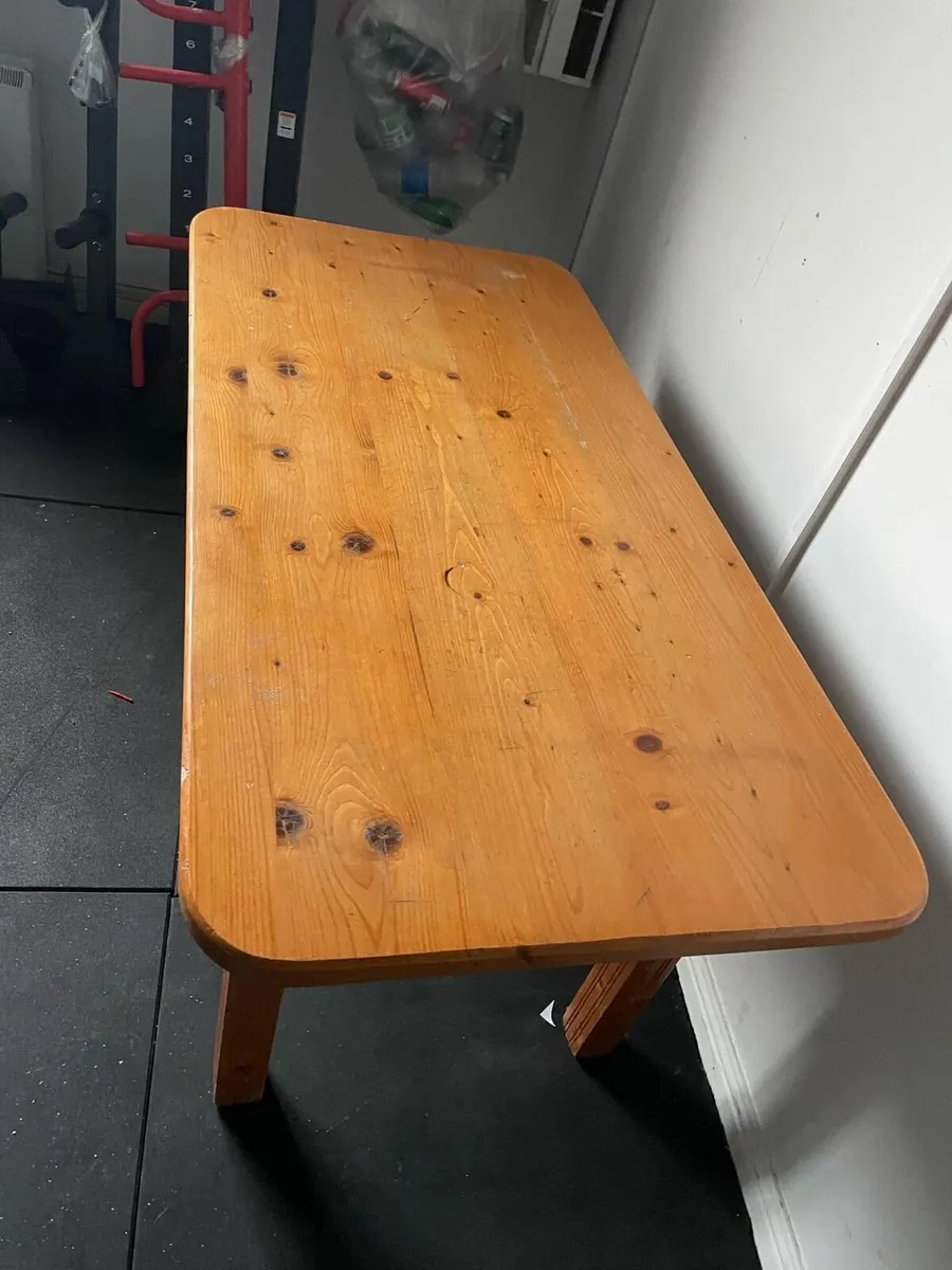 Kitchen table pine - Image 4