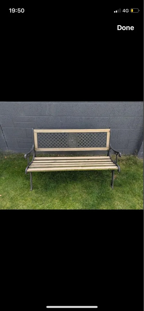 Cast iron bench - Image 1