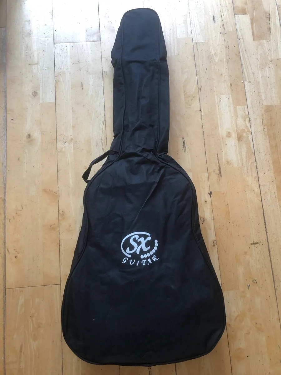 Acoustic Guitar with Case and Strap - Image 2