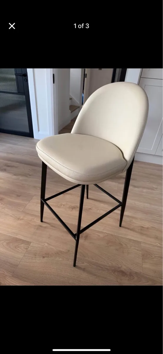 Valent Faux Leather bar stool - Image 2