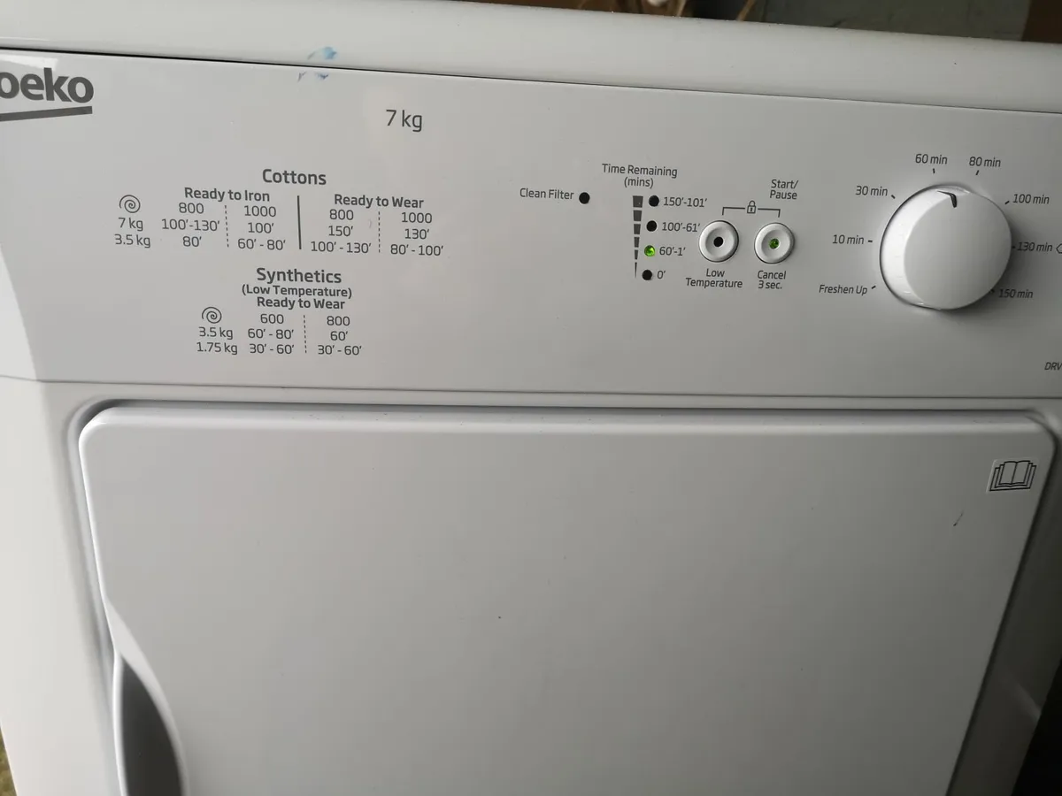 Beko Vented Tumble Dryer 7kg - Image 3