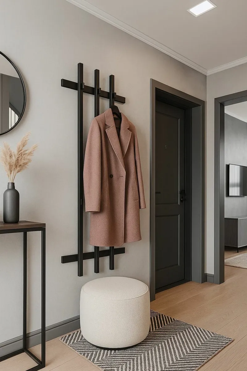 Loft Wall Coat Rack with Slats 40x100 cm, - Image 3