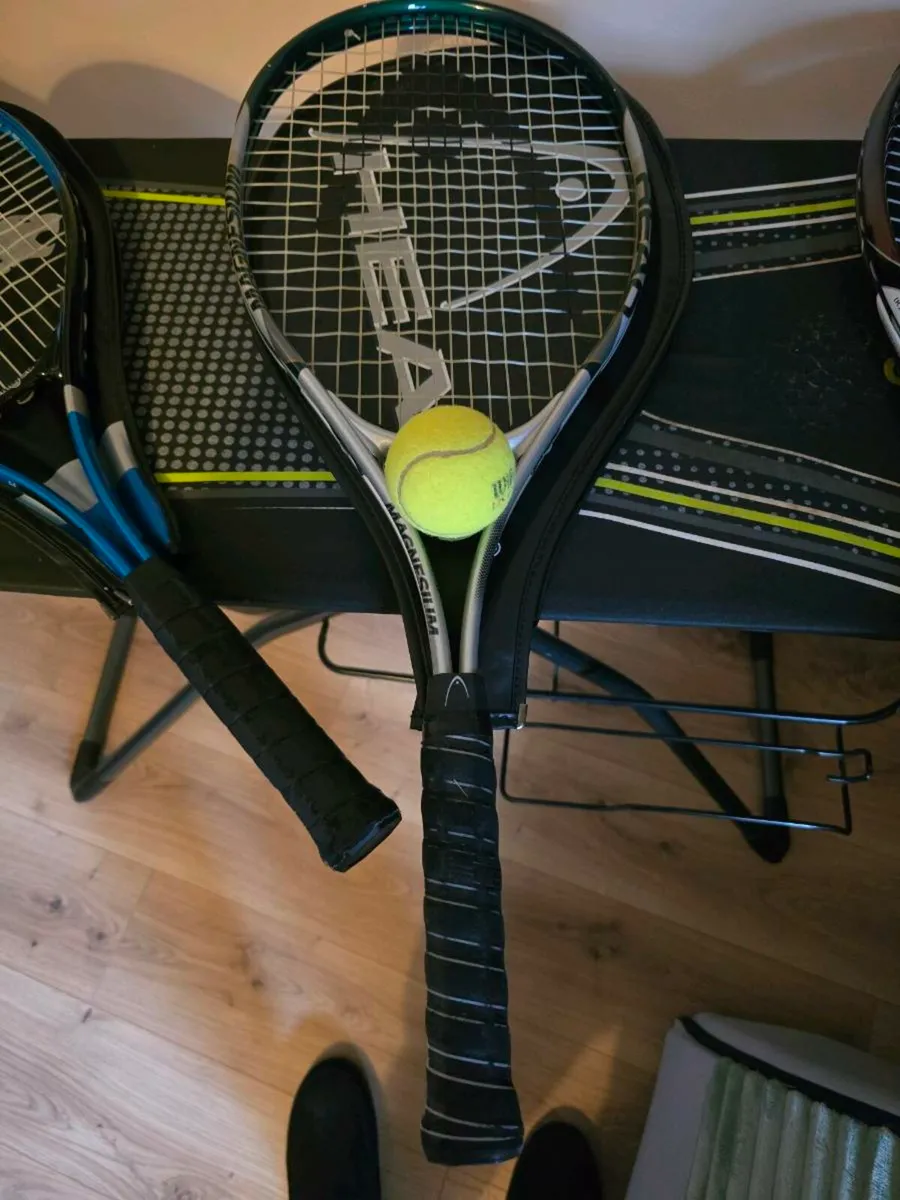 Tennis racket x 3 plus bag - Image 4