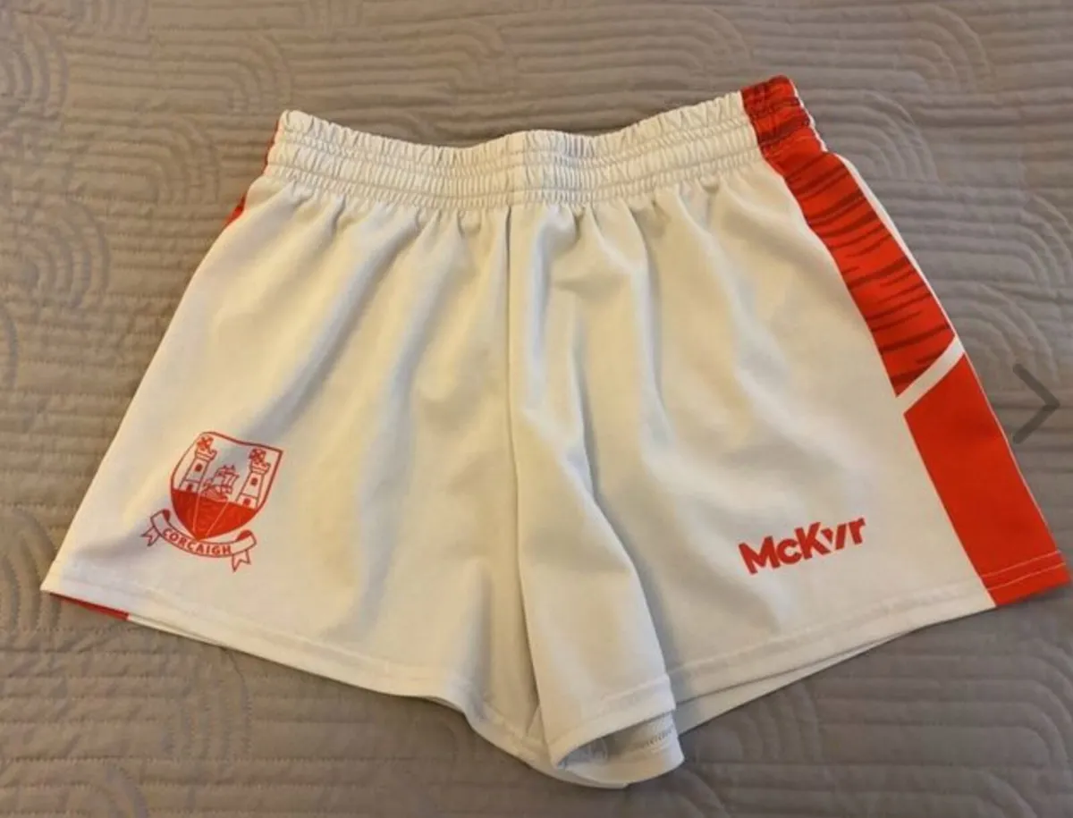 McKeever Cork County Football Shorts Ladies Size 2 - Image 1