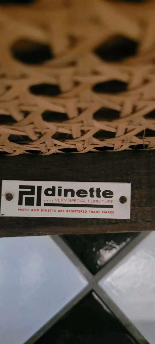 Vintage PL Dinette Cane Chair – Elegant Mid-Centur - Image 4