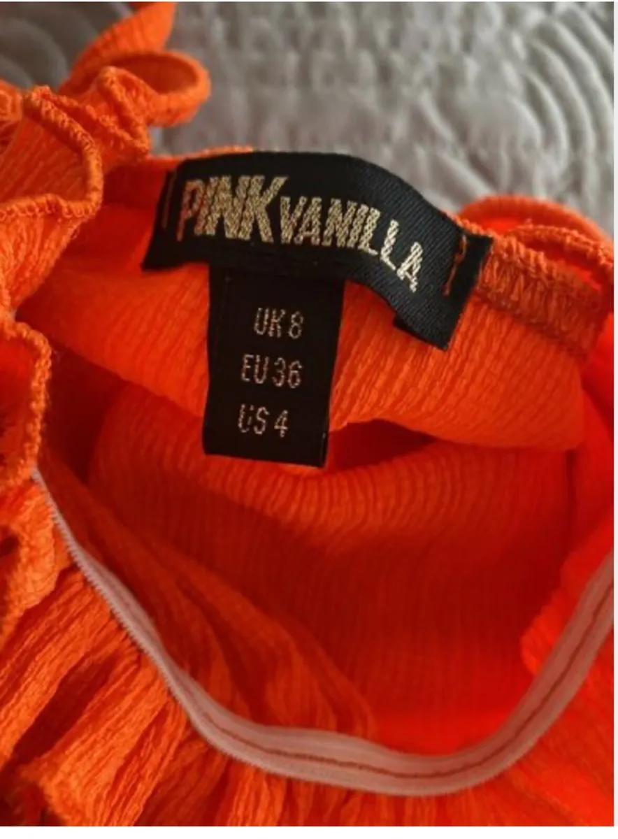 Pink Vanilla - Orange Dress - Size 8 - Image 3