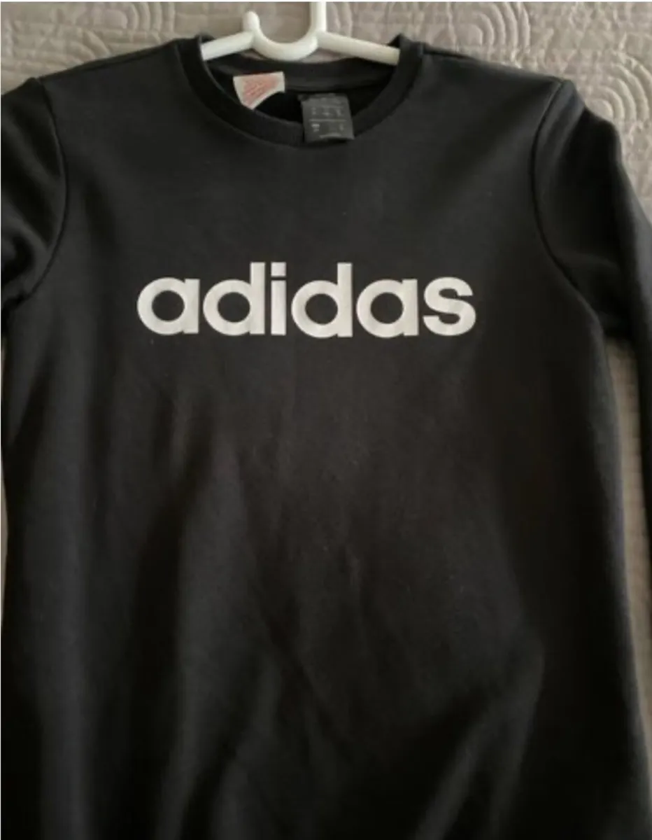 Adidas black sweater Age 13-14 years - Image 2
