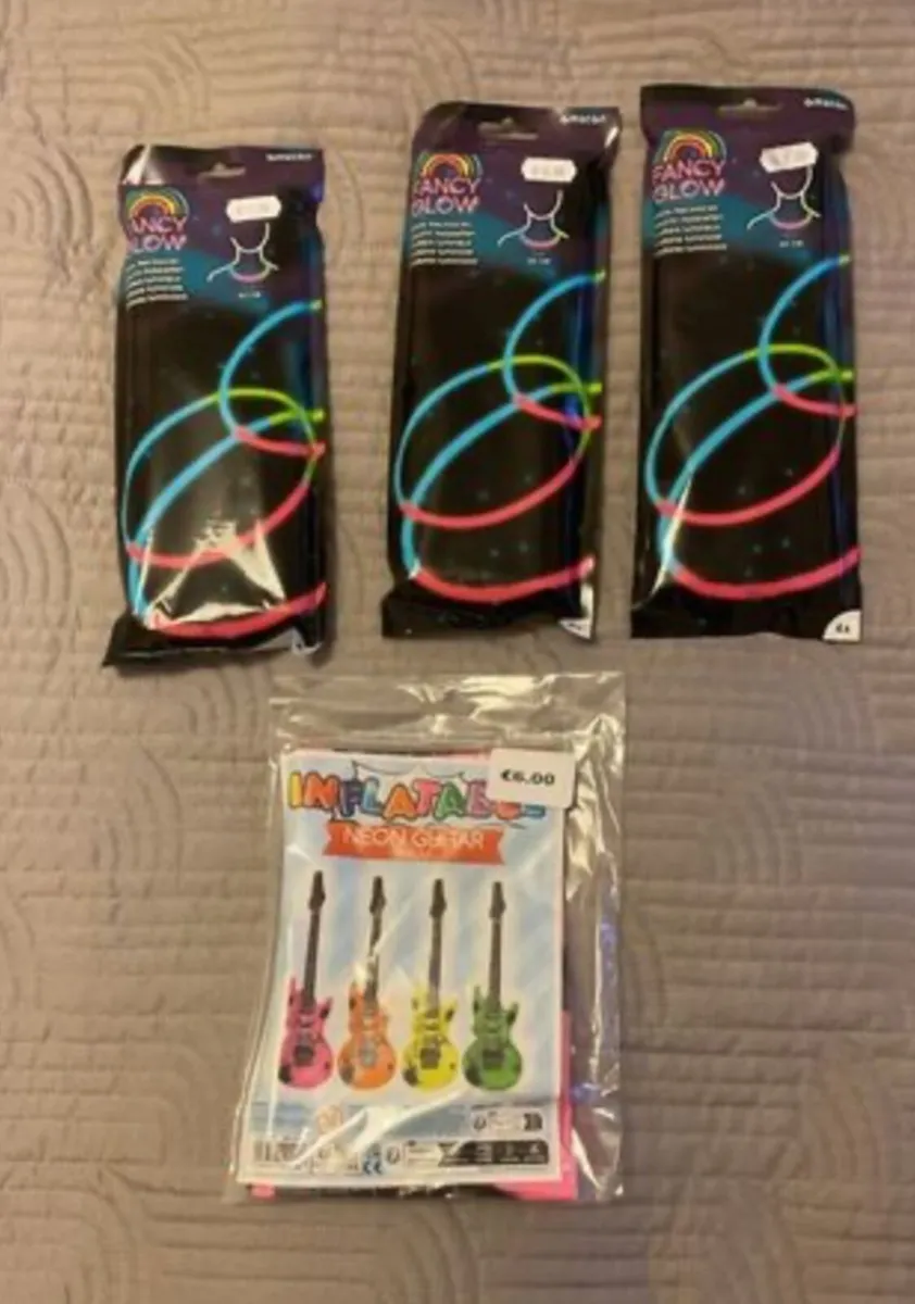 Party Accessories - Glow Necklaces & Neon Guitars - Image 1