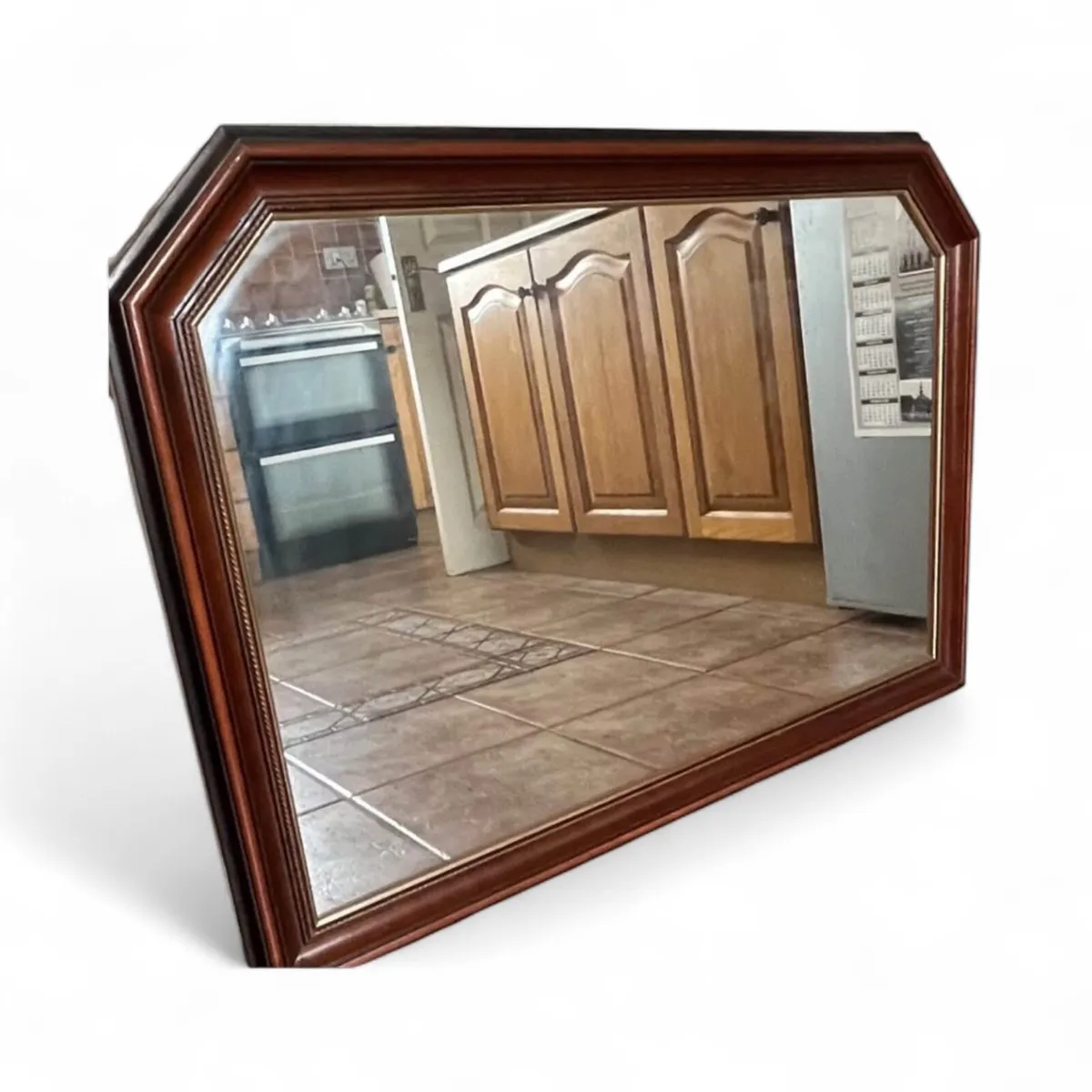 Vintage Mahogany Mirror - Image 1