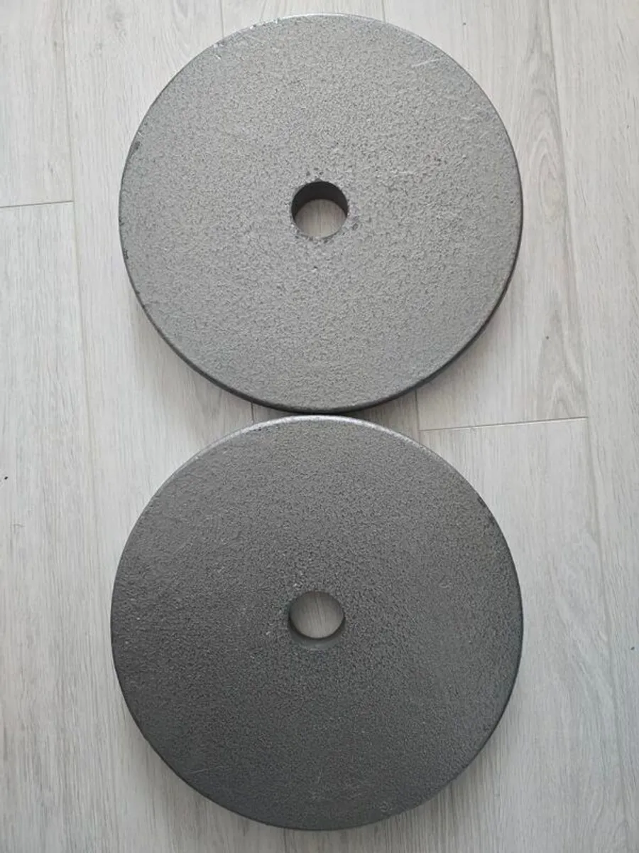 2x Cast Iron 15kg Olympic Weight Plates. Never used - Image 2