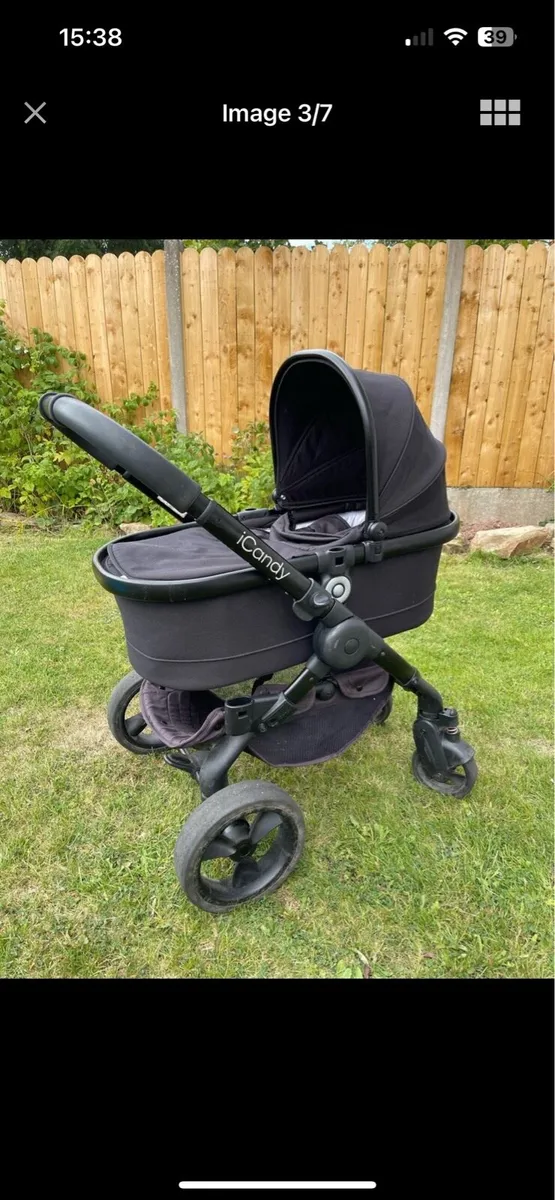 Icandy travel system and baby swing for sale - Image 1