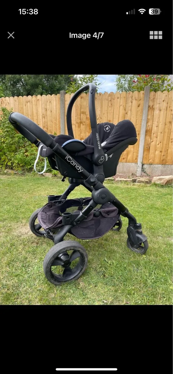 Icandy travel system and baby swing for sale - Image 4