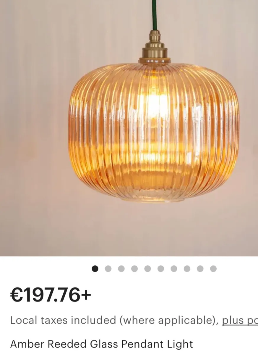 Pendant Glass Lamp - Designer lighting - Image 1