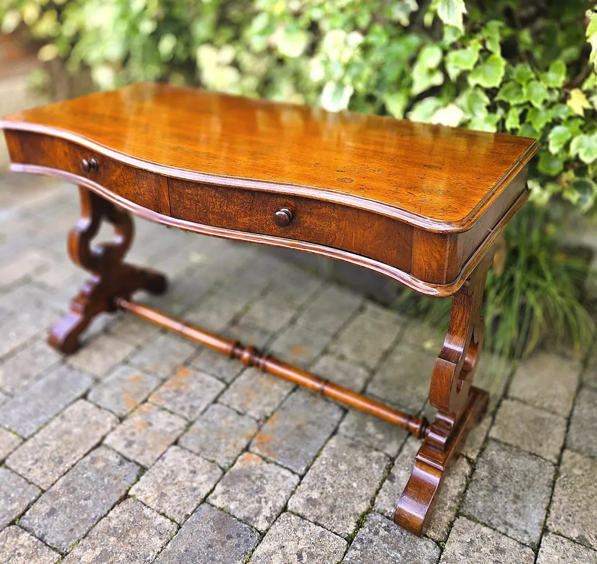 Victorian Walnut Side Table- Circa 1860 - Image 1