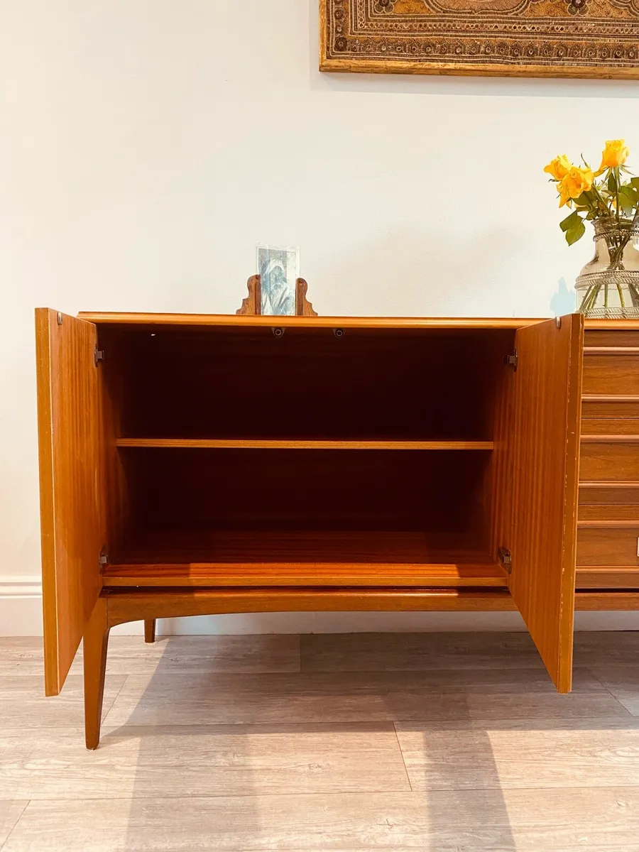 Large Mid Century Sideboard Drinks Cabinet - Image 3