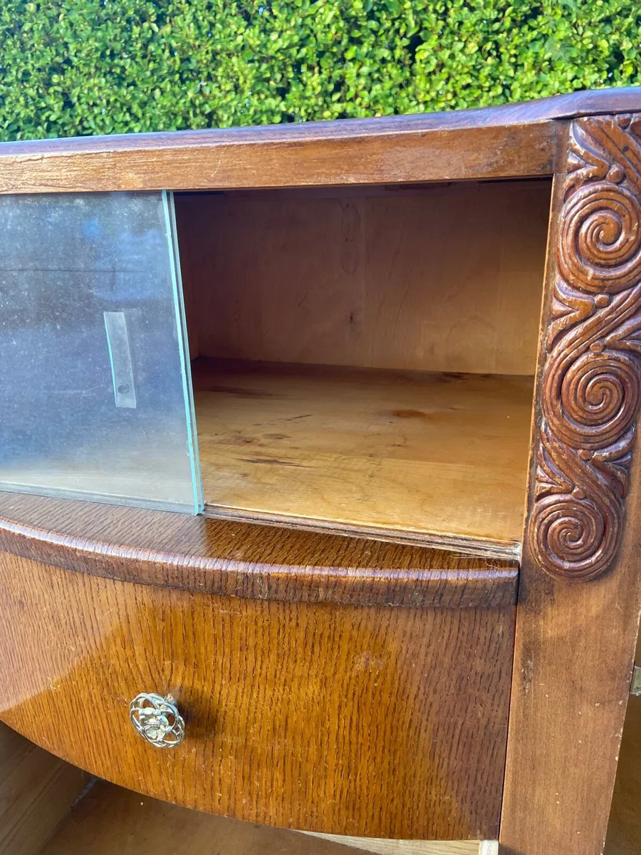 Vintage Oak farmhouse buffet sideboard - Image 2