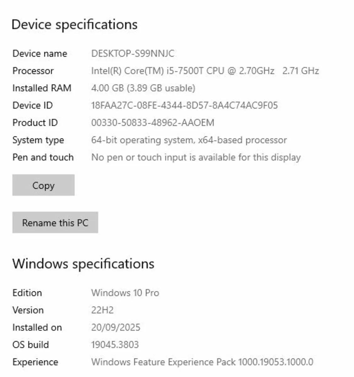 Dell Optiplex 3050 MFF i5/4GB/128SSD/Win 10 Pro - Image 2