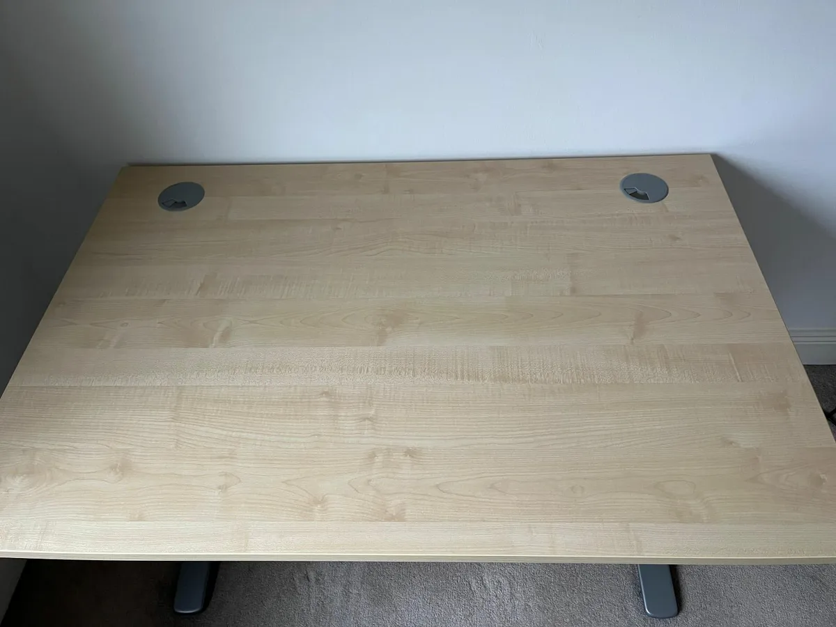 Cantilever Office Desk - Maple - 120cm x 80cm - Image 2