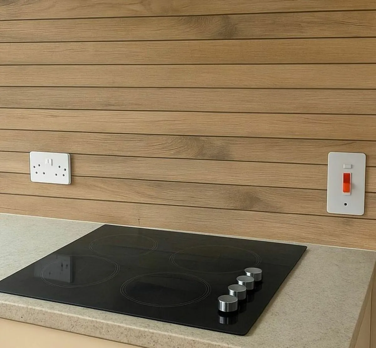 GC Handyman - Wood-Effect Tile Kitchen Splashback - Image 1