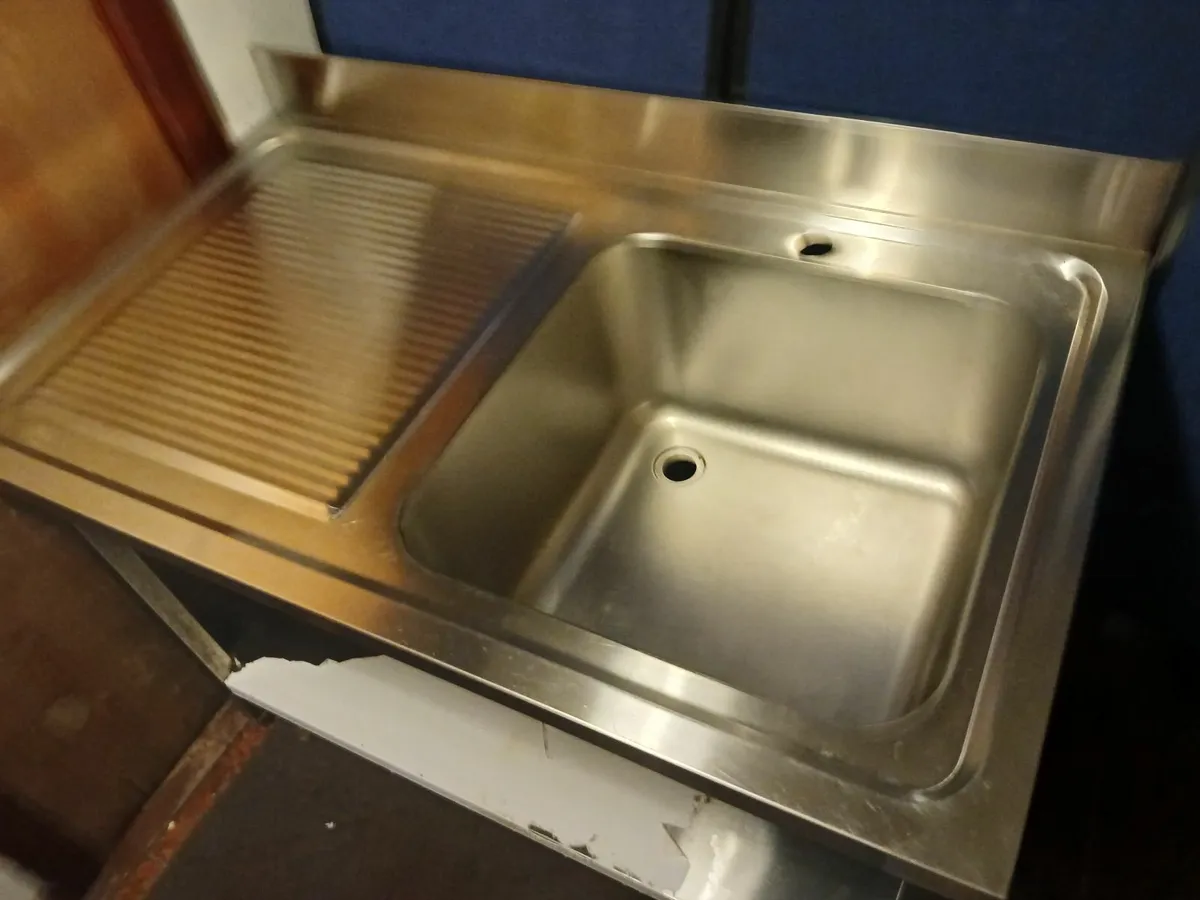 Staneless steel cabbinet sink unit complete - Image 1
