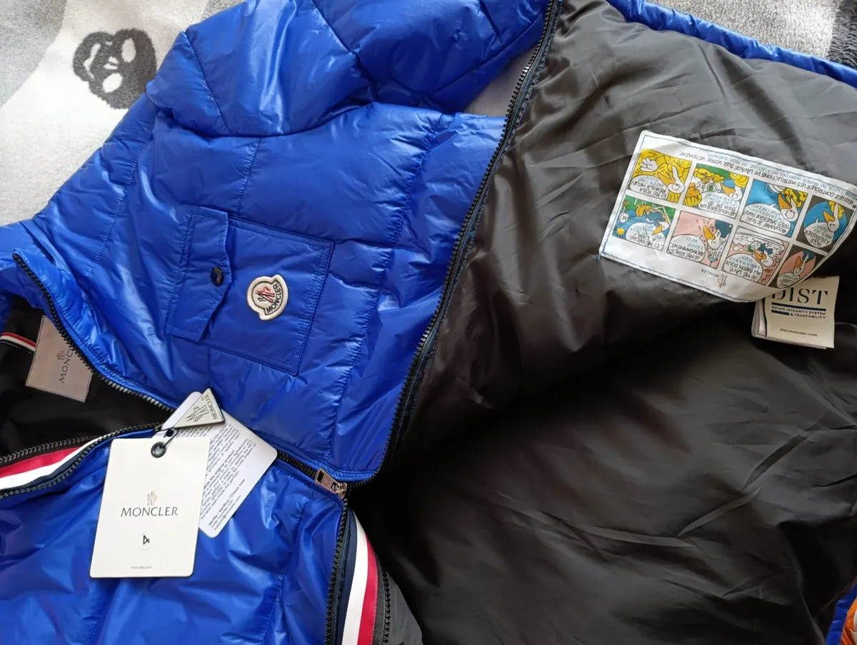 Moncler Down Jacket – Blue – With NFC Tag - Image 2