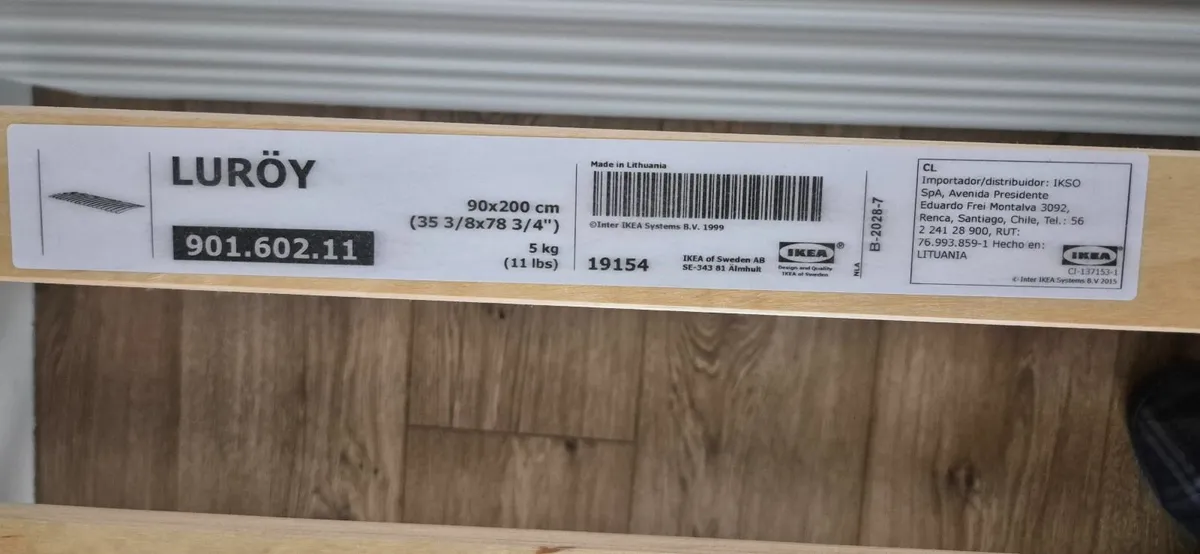 Kids bed frame with slatted base - Image 3