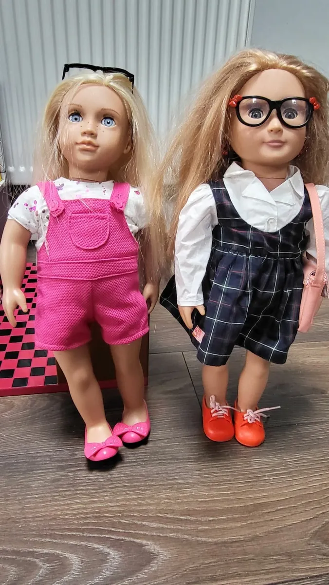 Our generation scooter, dolls x 2, pets, clothes - Image 1