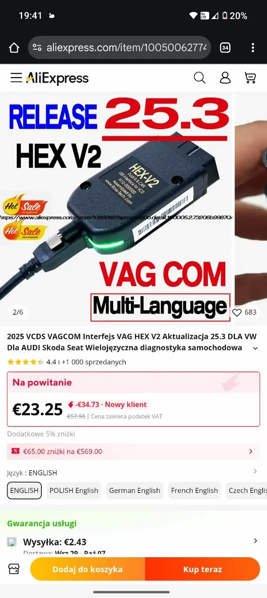 Vcds 2025 vagcom interface v25.3(New) - Image 1