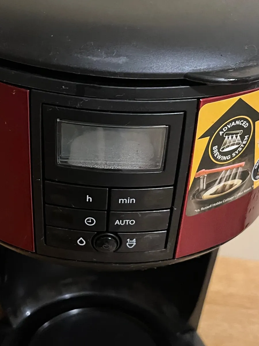 Russel Hobbs Red Digital coffee Maker - Image 2
