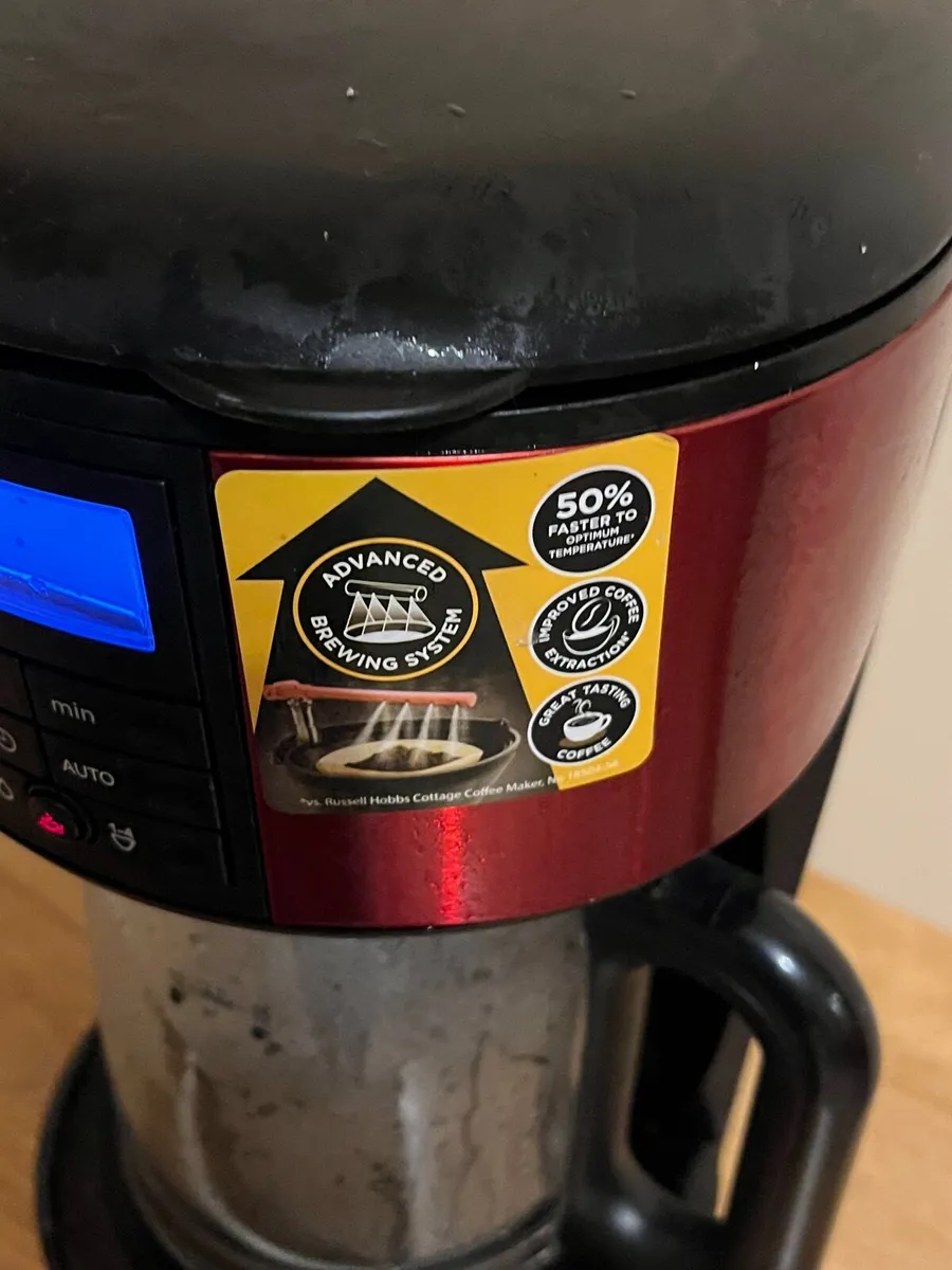 Russel Hobbs Red Digital coffee Maker - Image 3