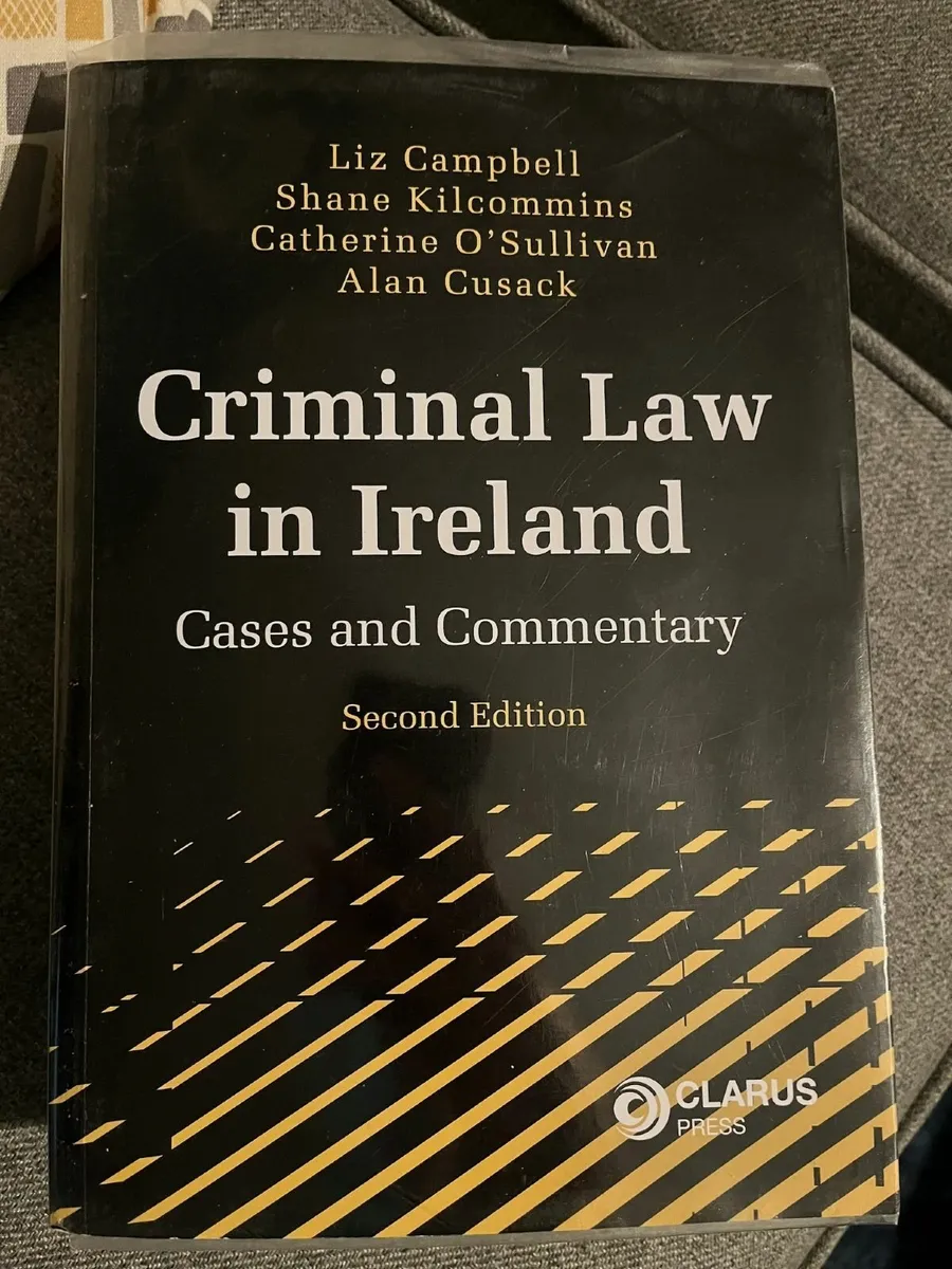Criminal Law in Ireland - Cases and Commentary - Image 1
