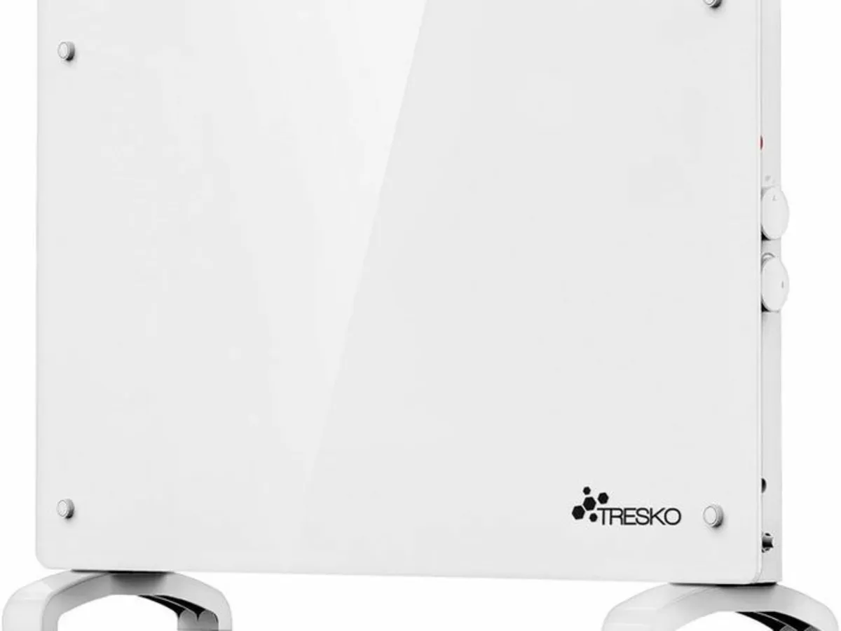 Glass Convector Electric Heater 1500W WHite or Bla - Image 1