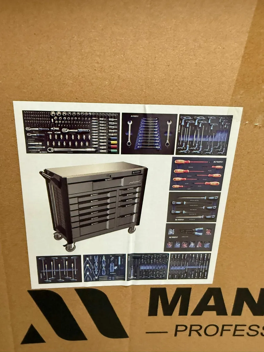 Manarola 12 drawer tool box with tools - Image 4