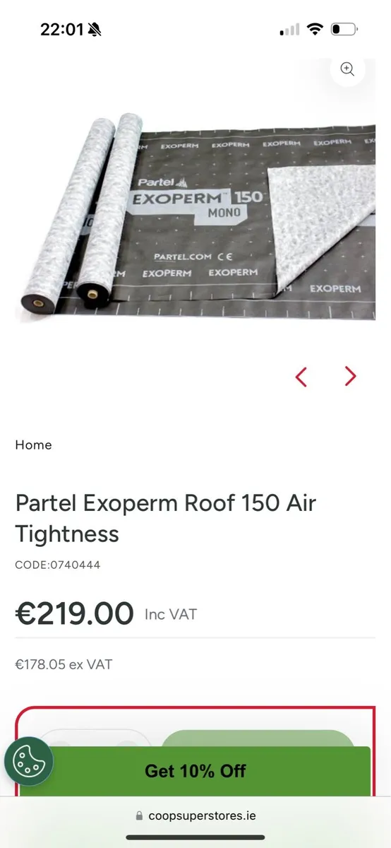 Partel Exoperm Roof Membrane 150 Air Tightness - Image 1